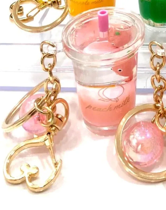 bcmini Icy Fruit Boba Tea Charm Keyring