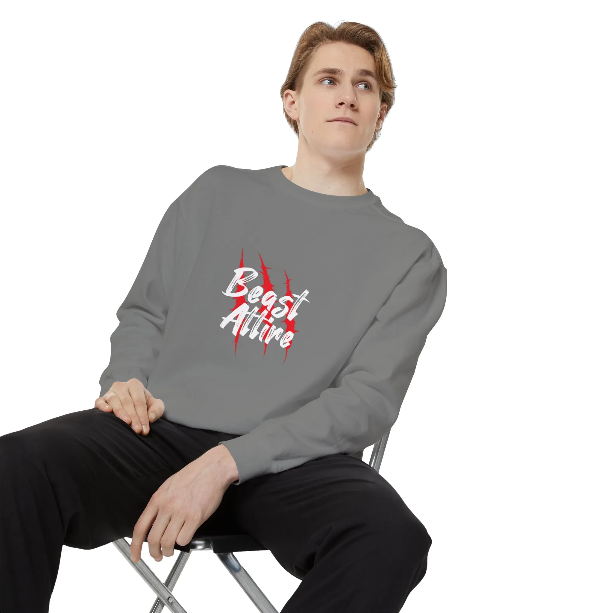 Beast Attire Unisex Garment-Dyed Sweatshirt