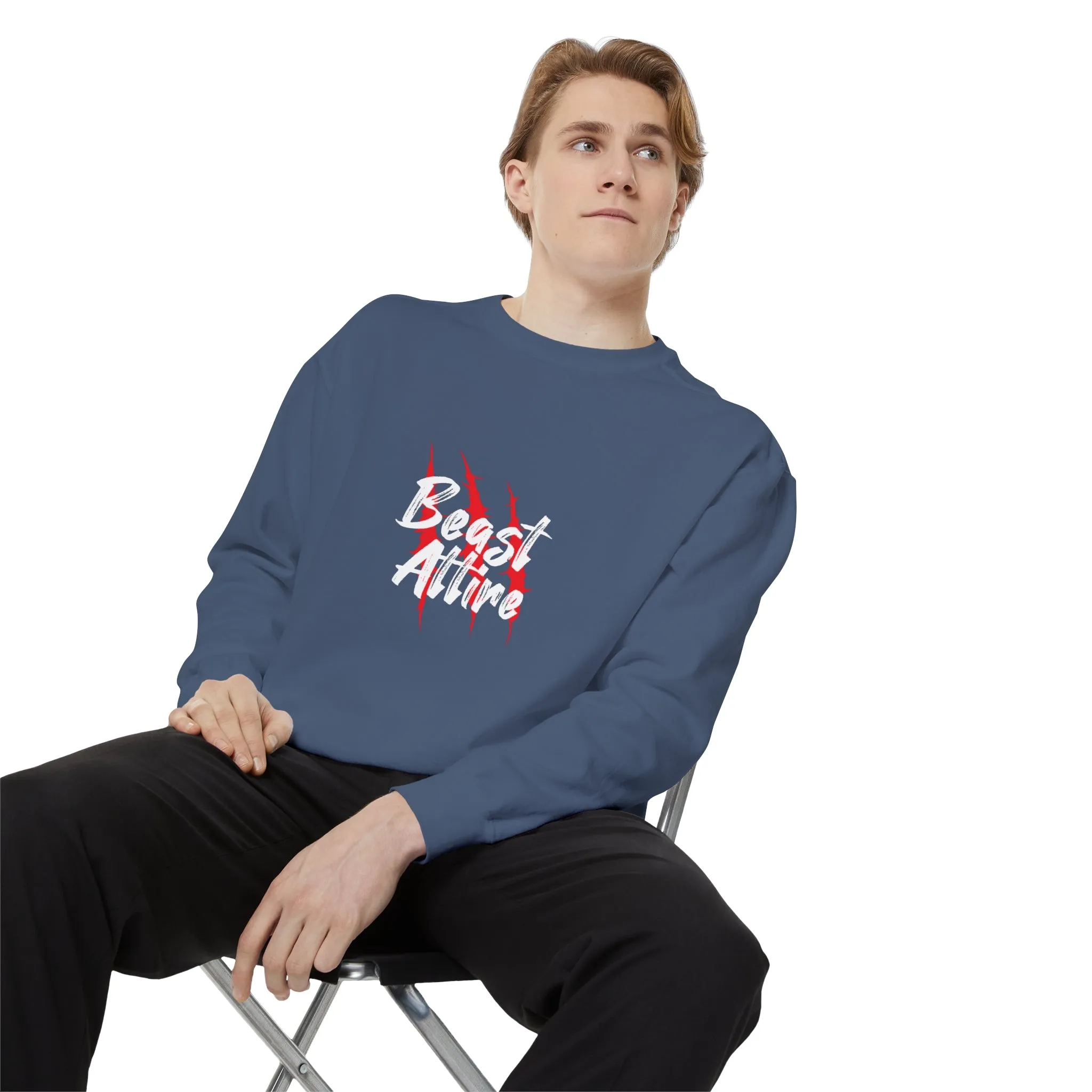 Beast Attire Unisex Garment-Dyed Sweatshirt