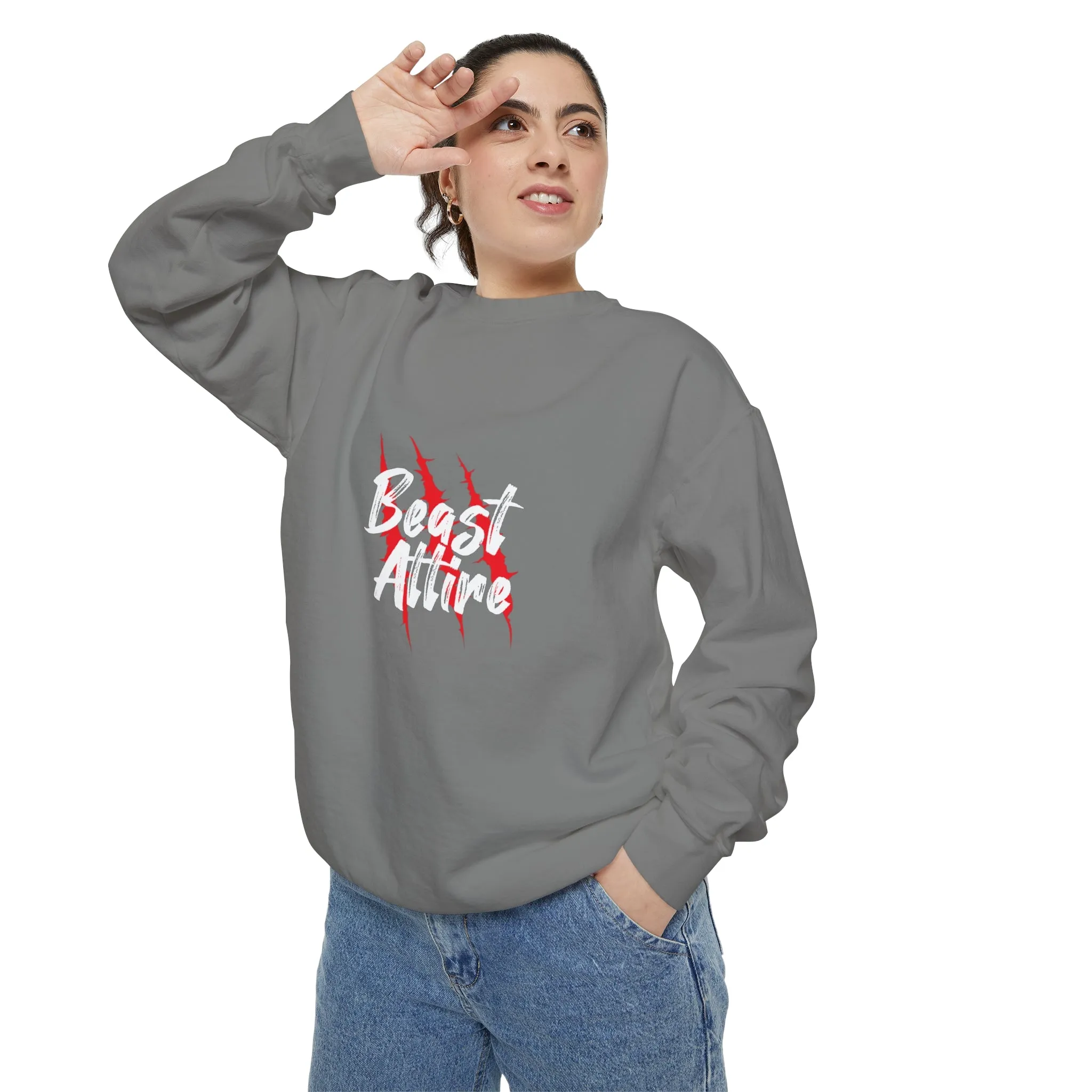 Beast Attire Unisex Garment-Dyed Sweatshirt