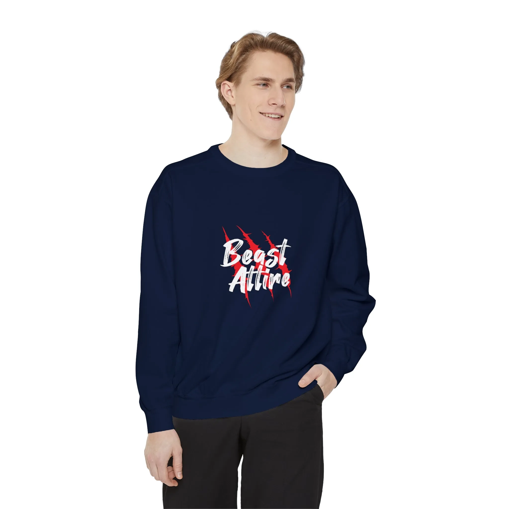 Beast Attire Unisex Garment-Dyed Sweatshirt