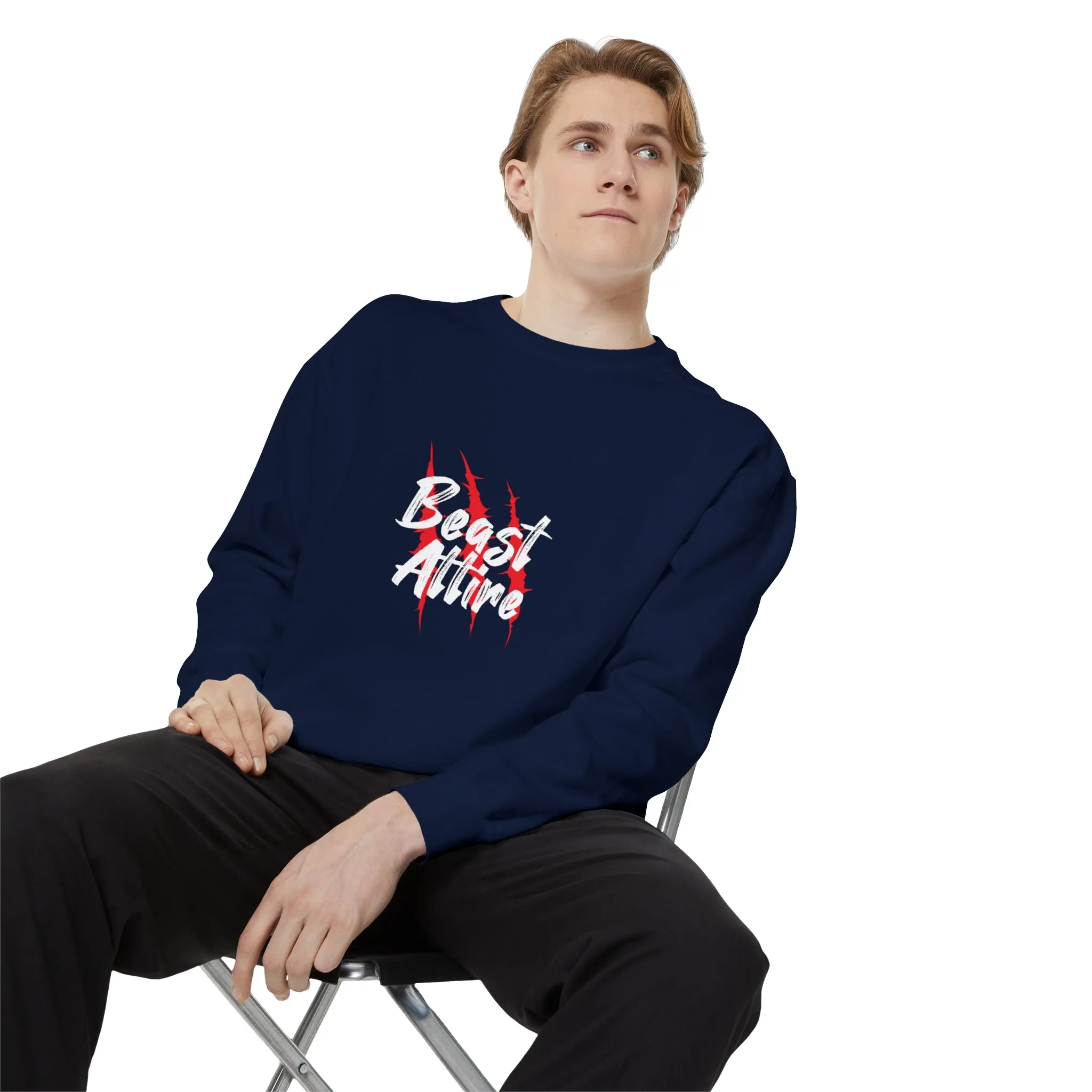 Beast Attire Unisex Garment-Dyed Sweatshirt