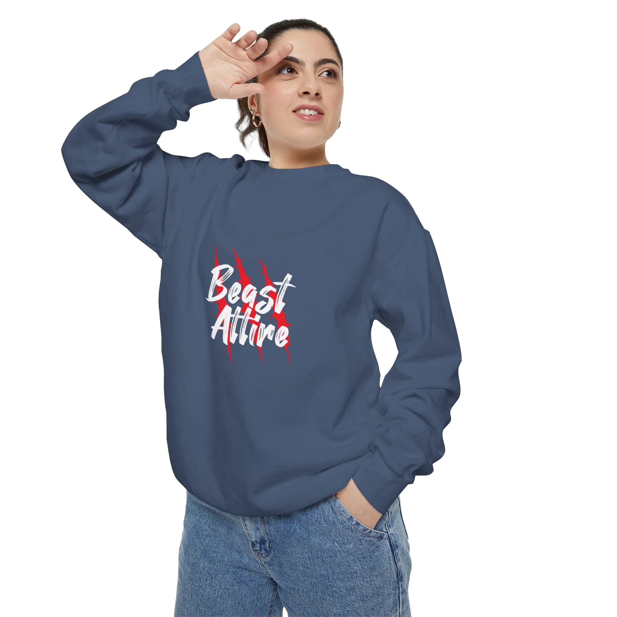 Beast Attire Unisex Garment-Dyed Sweatshirt
