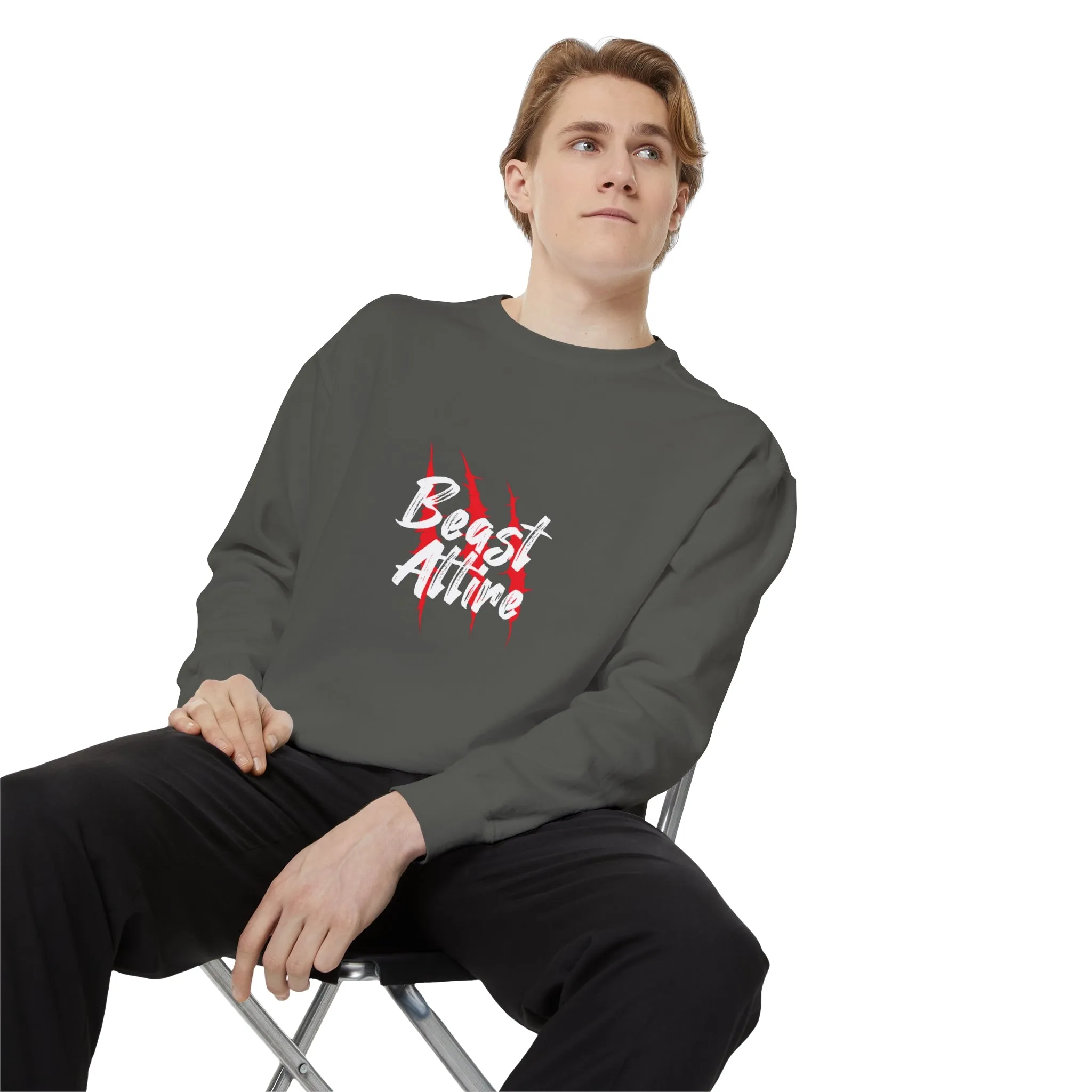 Beast Attire Unisex Garment-Dyed Sweatshirt