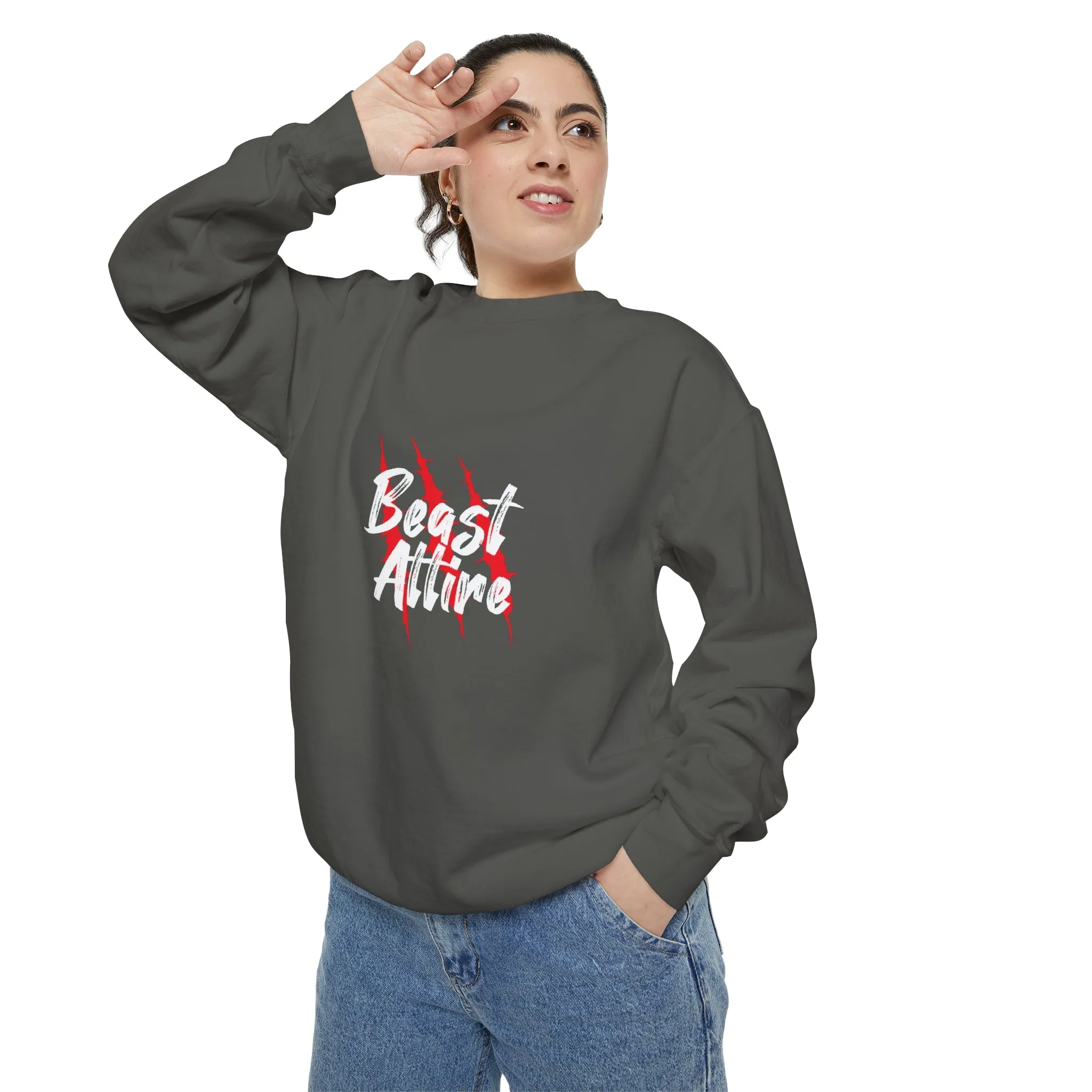 Beast Attire Unisex Garment-Dyed Sweatshirt