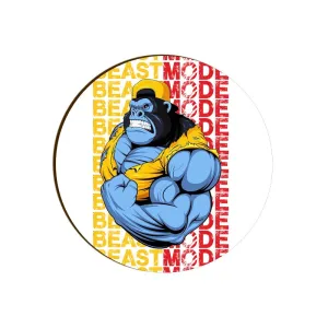 Beast Mode Round Coaster