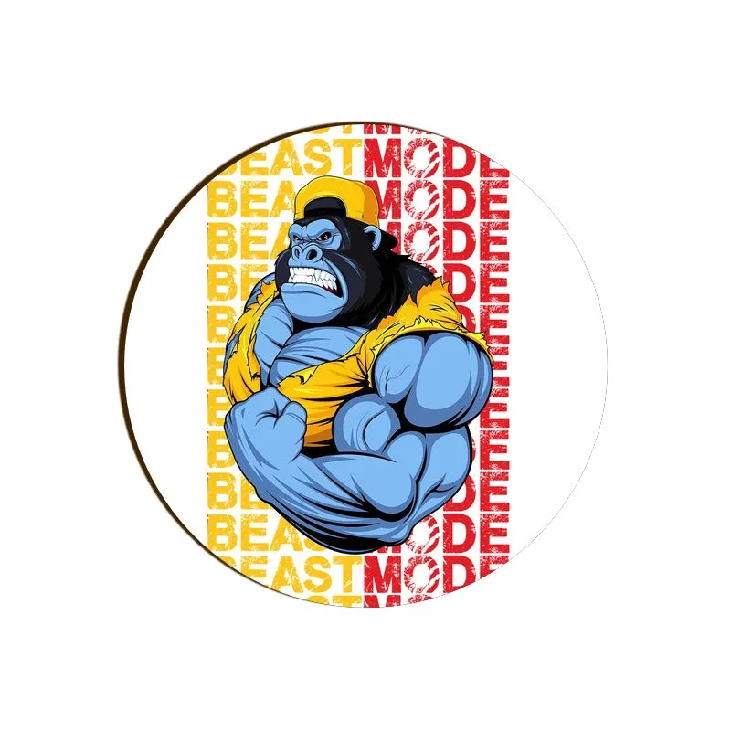 Beast Mode Round Coaster