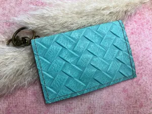 Becca Card Holder - Turquoise Weave