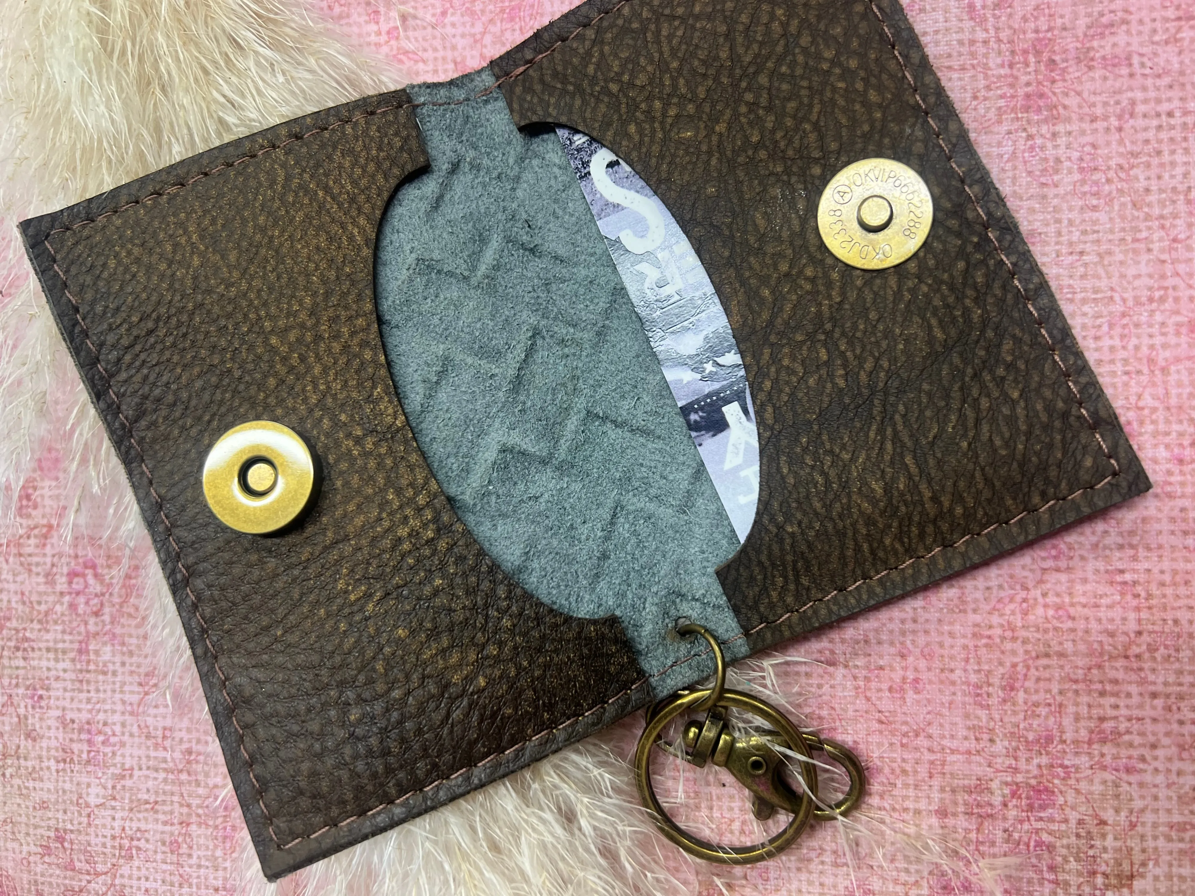 Becca Card Holder - Turquoise Weave