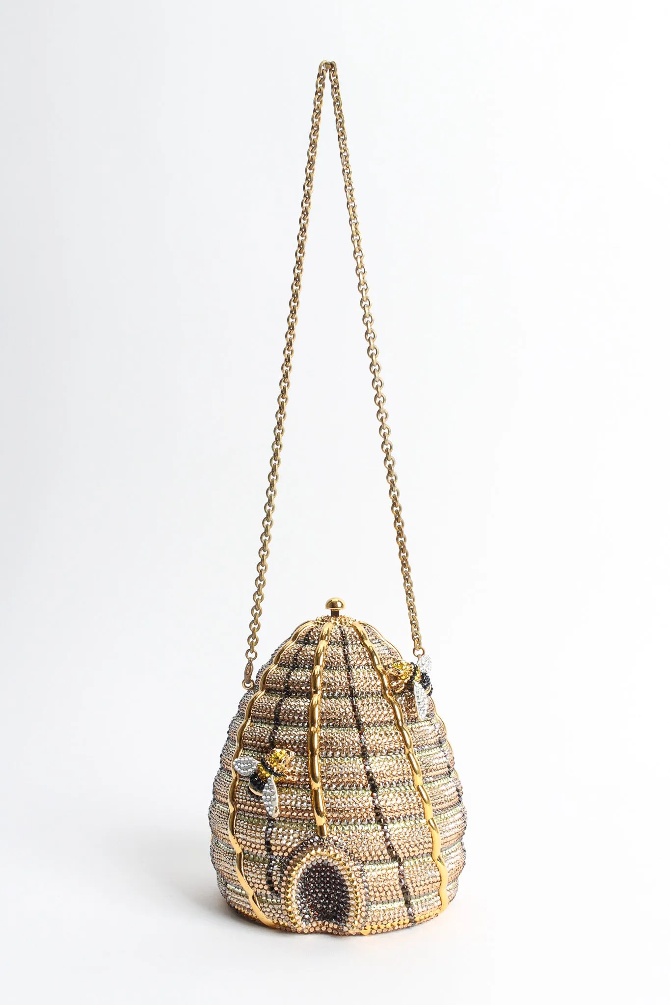Beehive Crystal Clutch Bag