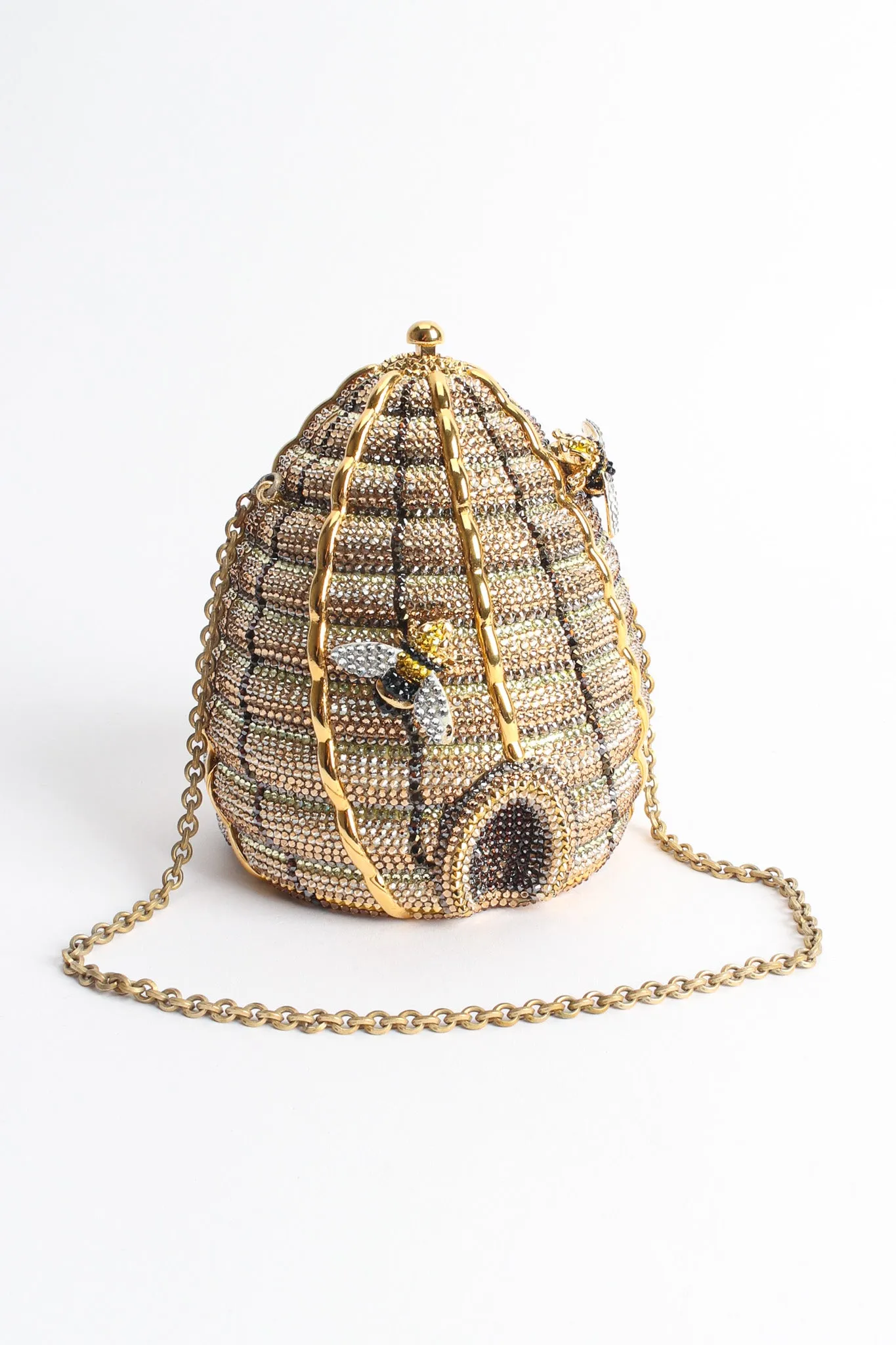 Beehive Crystal Clutch Bag