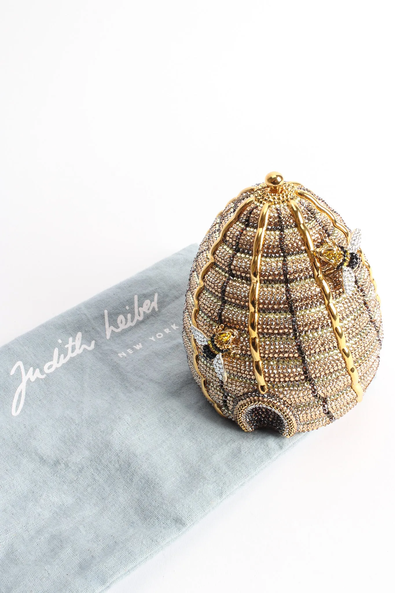 Beehive Crystal Clutch Bag