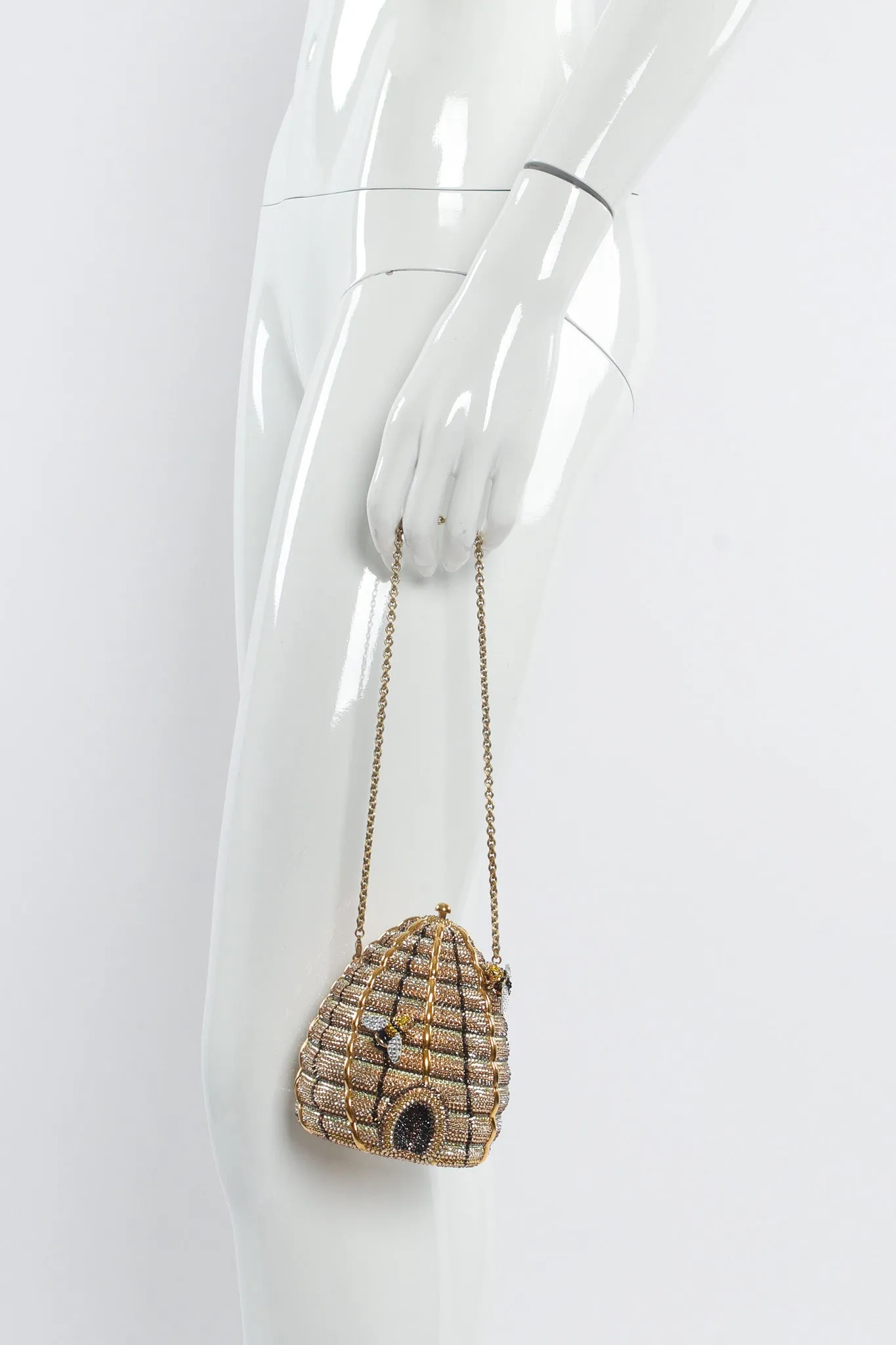Beehive Crystal Clutch Bag