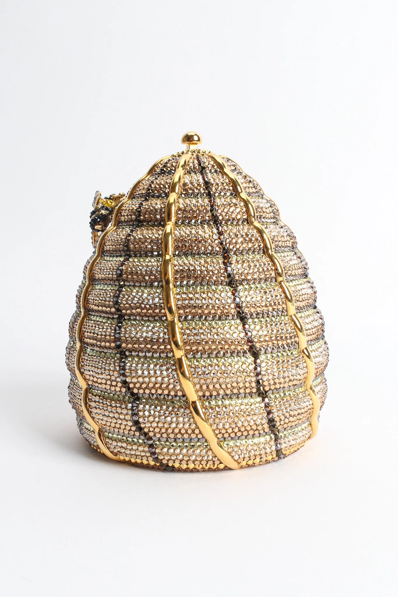 Beehive Crystal Clutch Bag