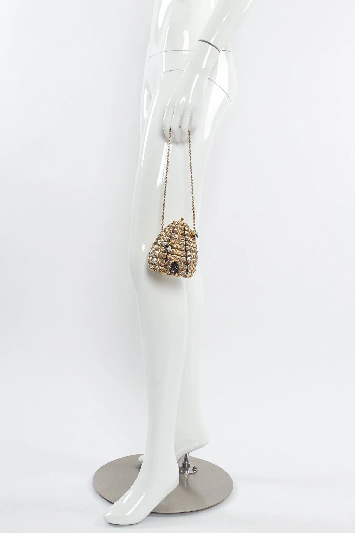 Beehive Crystal Clutch Bag