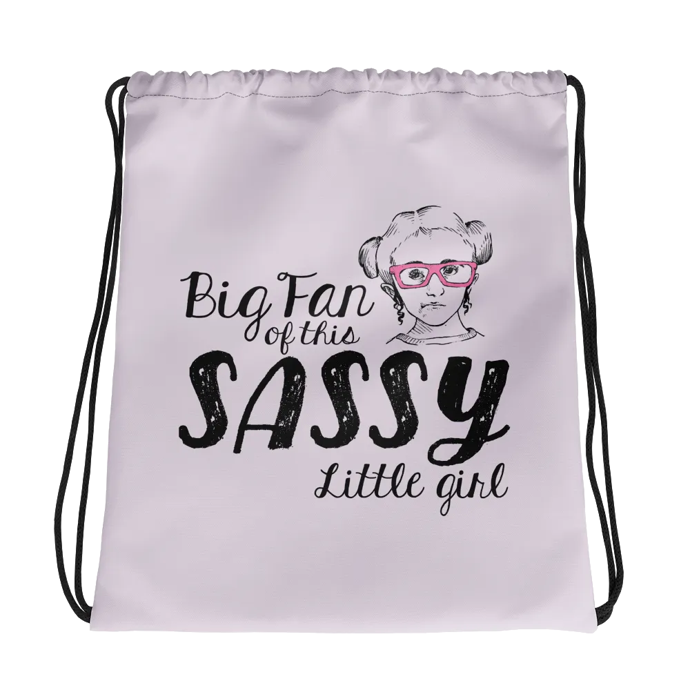Big Fan of this Sassy Little Girl (Esperanza - Raising Dion) Drawstring Bag