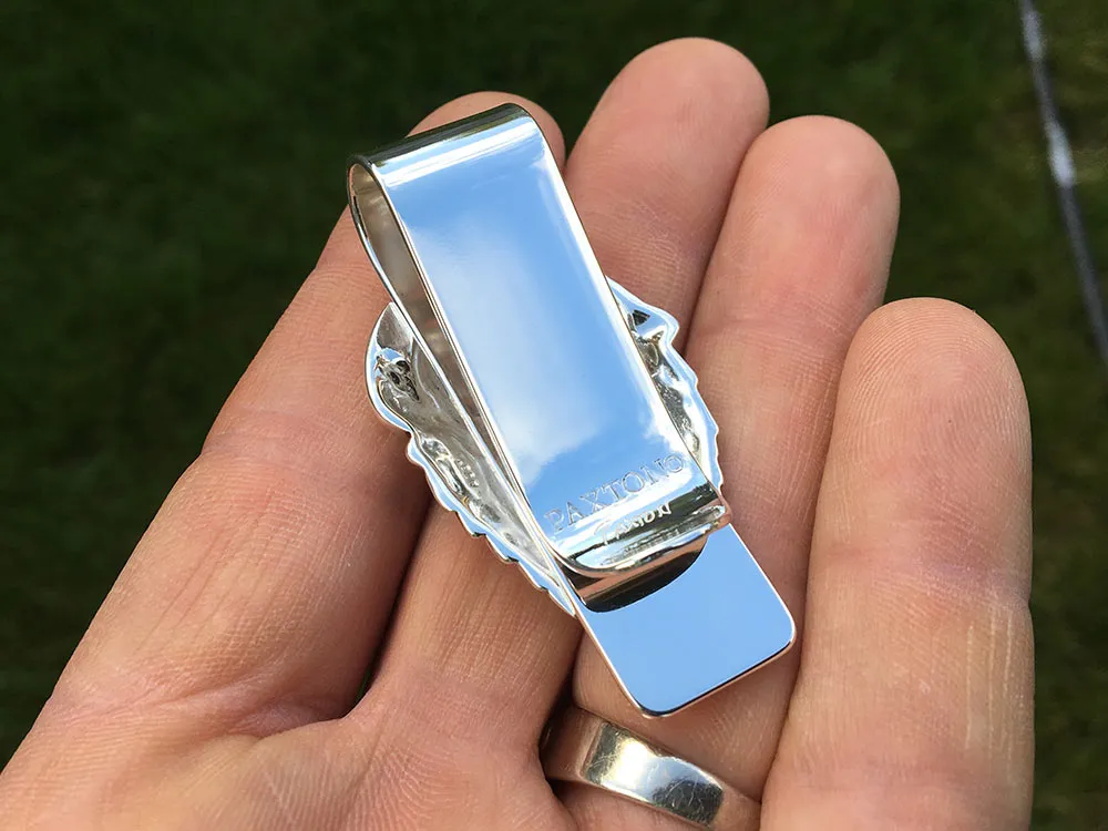 Bison Buffalo Money Clip Sterling Silver