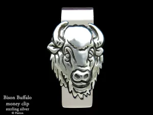 Bison Buffalo Money Clip Sterling Silver