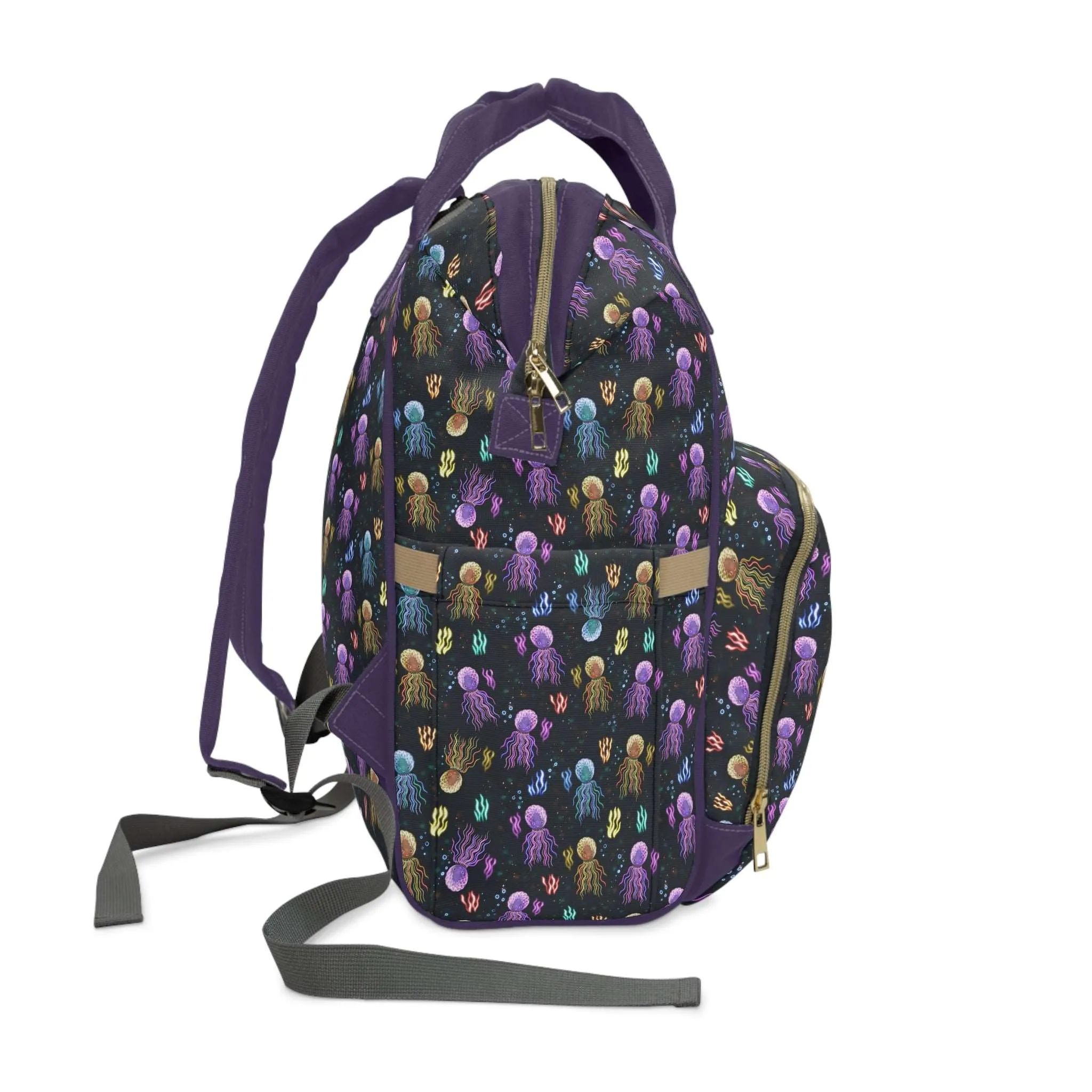 Black Baby Changing Bag - Squidding Around