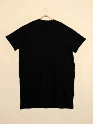 Black Relaxed Tee Dress Dames