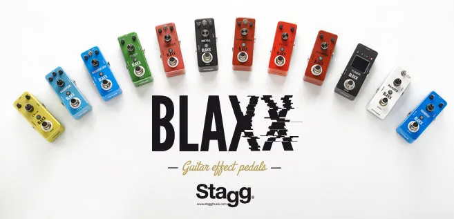 Blaxx by Stagg Guitar Effects Pedal Metal