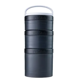 BlenderBottle ProStak Expansion Pack (with Handle) - 100cc/150cc/250cc (3 Pack) - Black