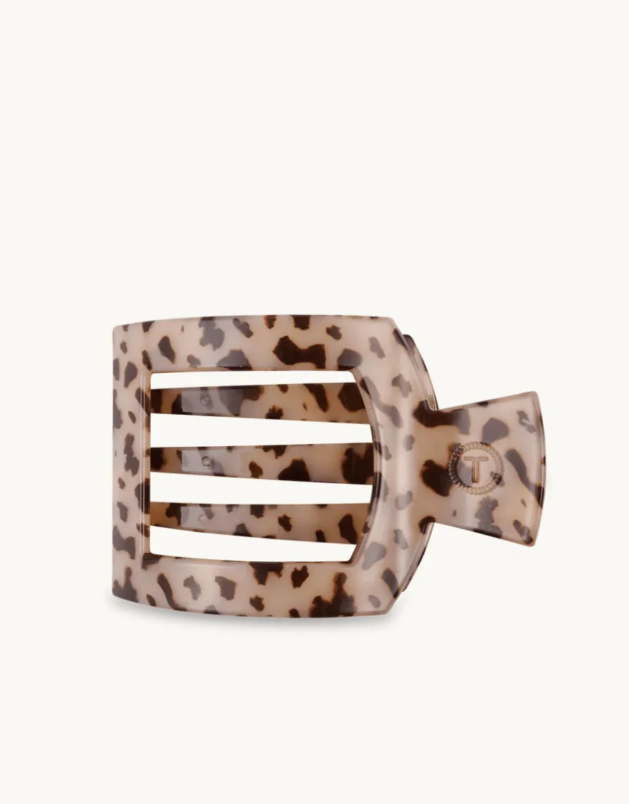 Blonde Tortoise Large Flat Square Hair Clip