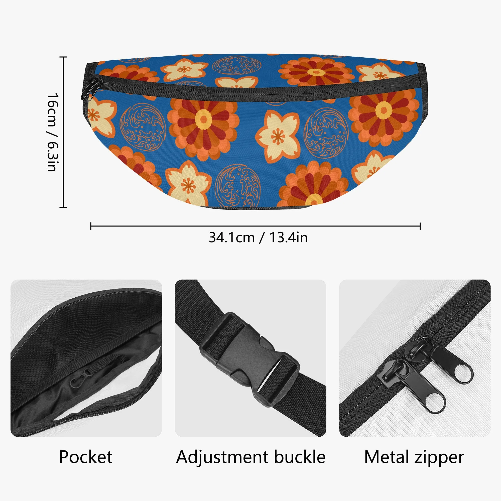 Blue and Orange Fanny Pack