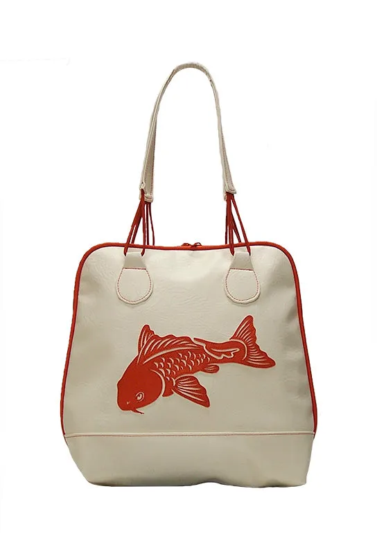 Bowling Bag with Koi Fish