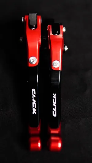 BRAKE LEVERS FOR CLICK 125 / 150 (BLACK / RED)