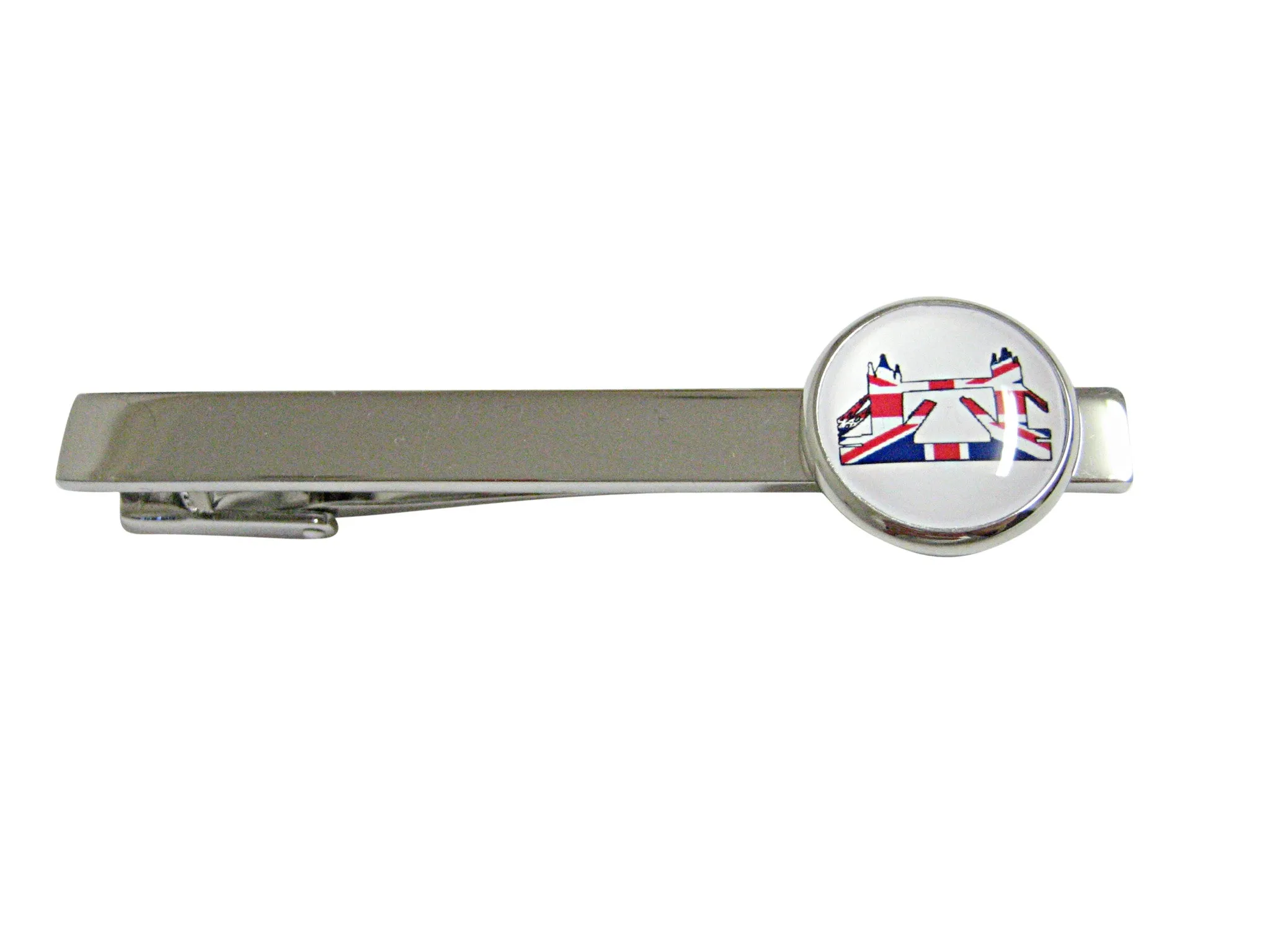 Britain Flag London Tower Bridge Square Tie Clip