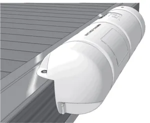 Bumper 3/4 Dock Fender White 90 x 25 cms