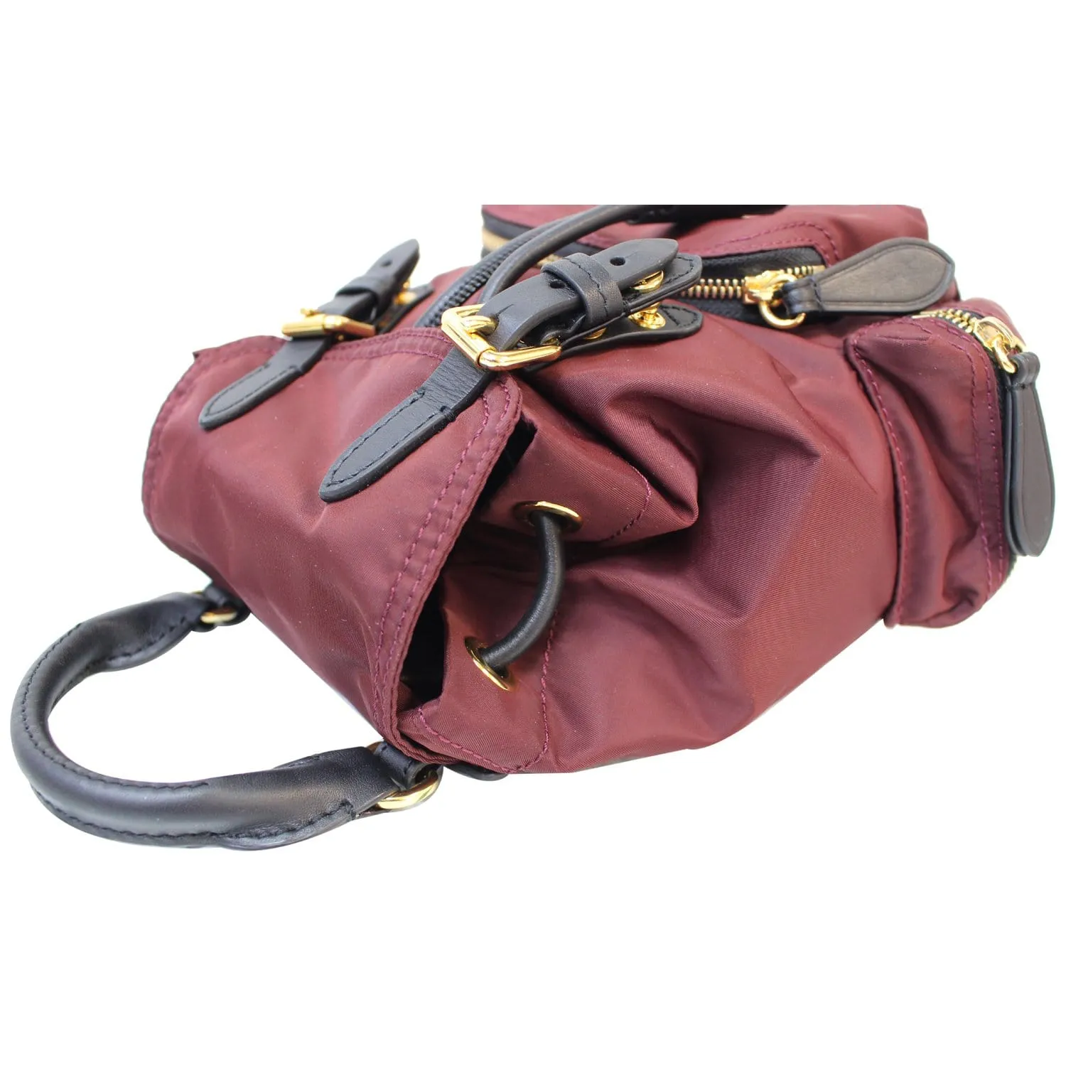BURBERRY The Small Rucksack Nylon Backpack Red - Last Call