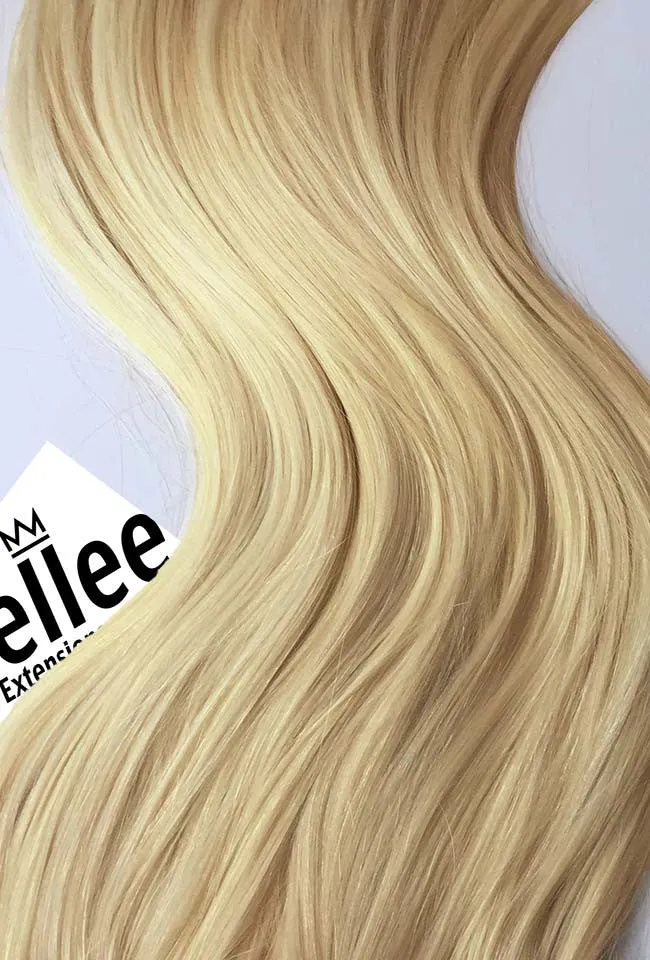 Butter Blonde 8 Piece Clip Ins - Wavy Hair