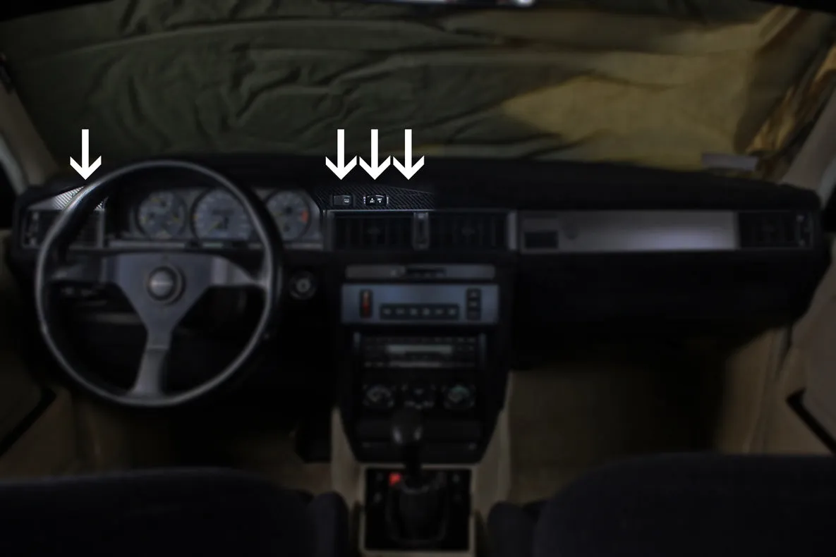 Button blanks - Carbon fiber trim