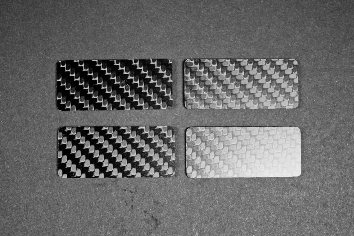 Button blanks - Carbon fiber trim