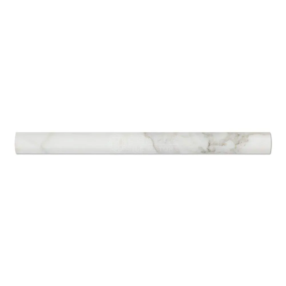 Calacatta Gold (Italian Calcutta) Marble 1 X 12 Quarter-Round Trim Molding, Polished
