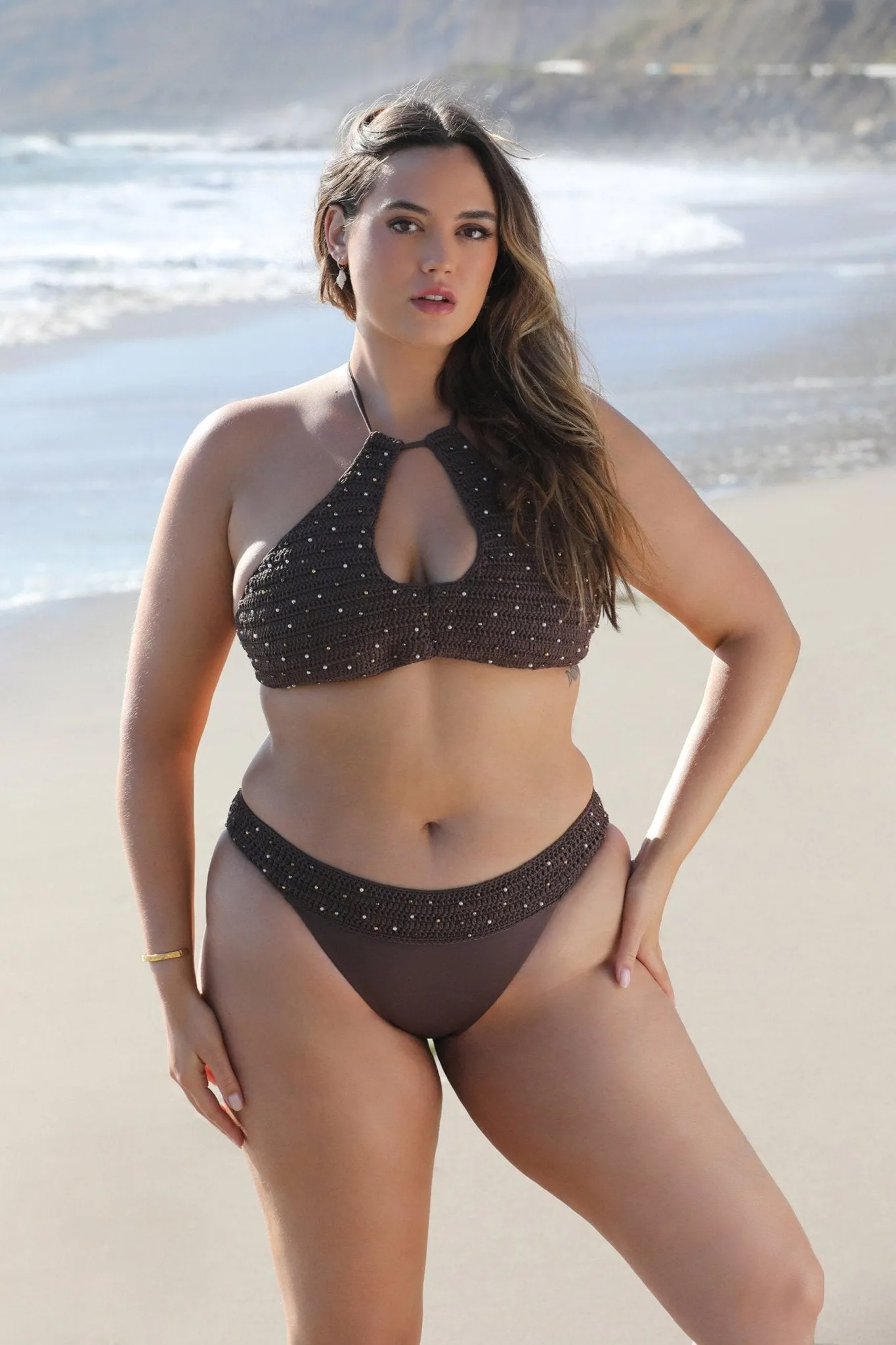 Cali Top - Mixed Metal Brown