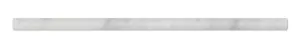 Carrara White Italian (Bianco Carrara) Marble 1/2 X 12 Pencil Liner Trim Molding, Polished