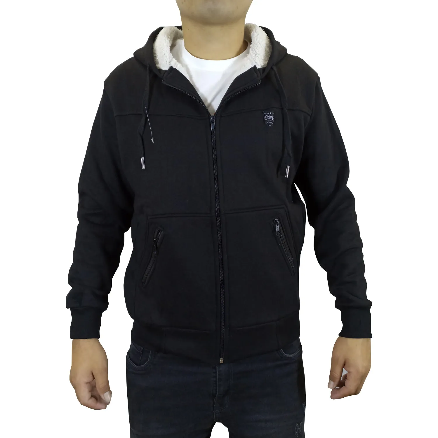 Casaca Hombre Franela Feeling Sport - Negro