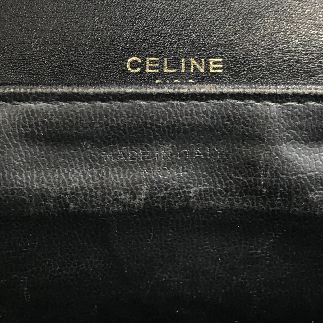 CELINE Triomphe Small Shoulder bag Black Vintage sdepih