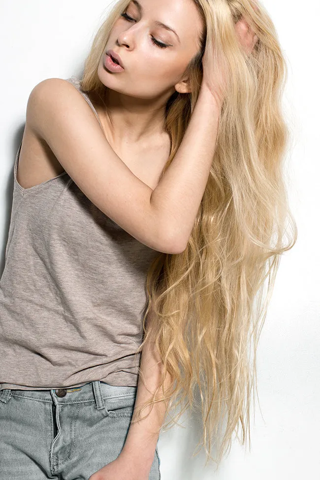 Champagne Blonde 8 Piece Clip Ins - Straight Hair