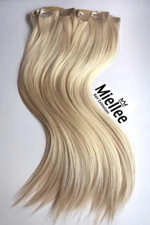 Champagne Blonde 8 Piece Clip Ins - Straight Hair