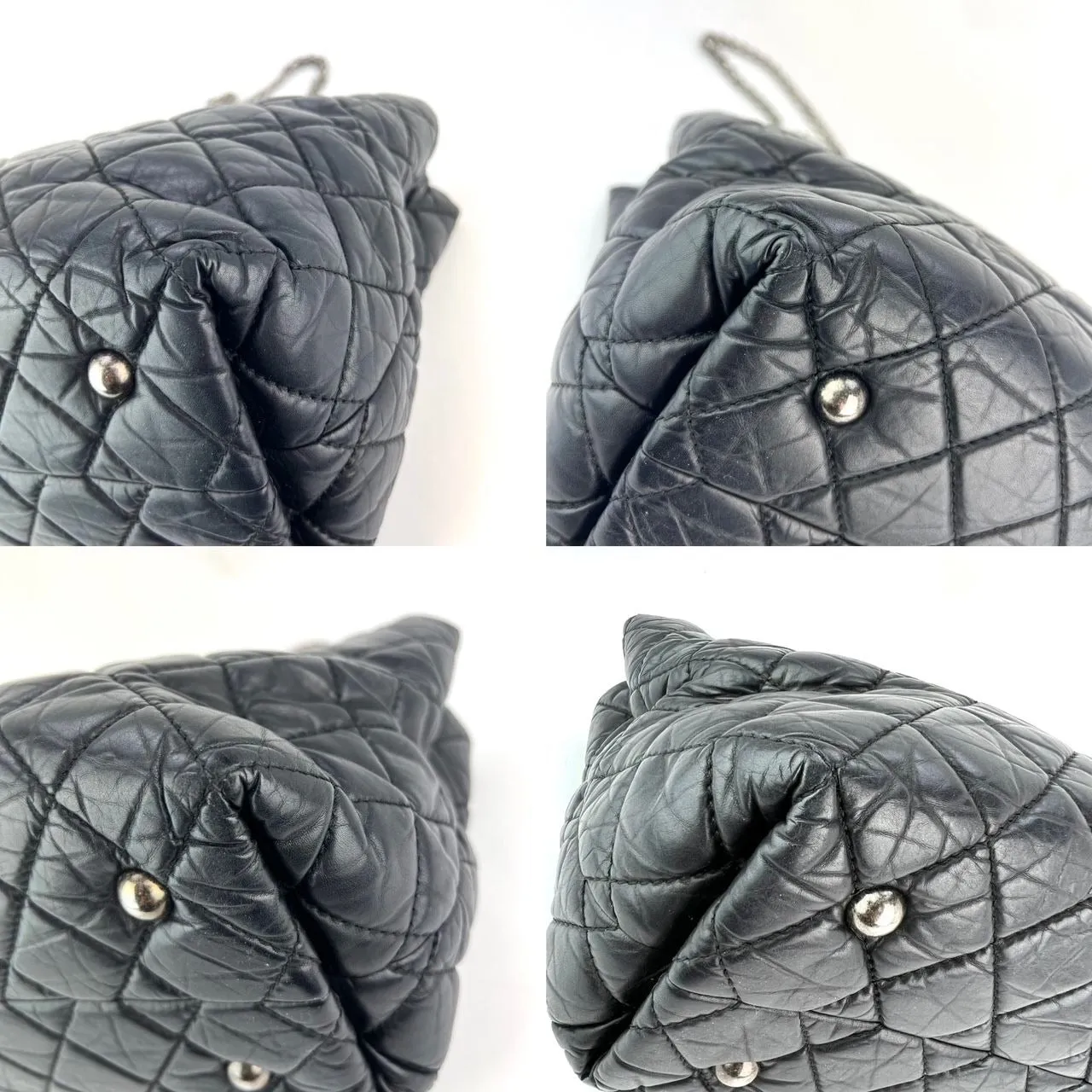 CHANEL 2.55 Reissue Aged Calfskin Black Tote Bag