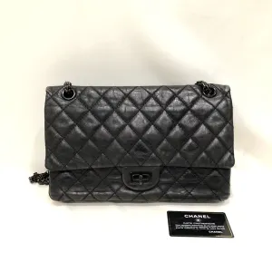 Chanel Black Calfskin 2.55 reissue Shoulder Bag Sku# 82981