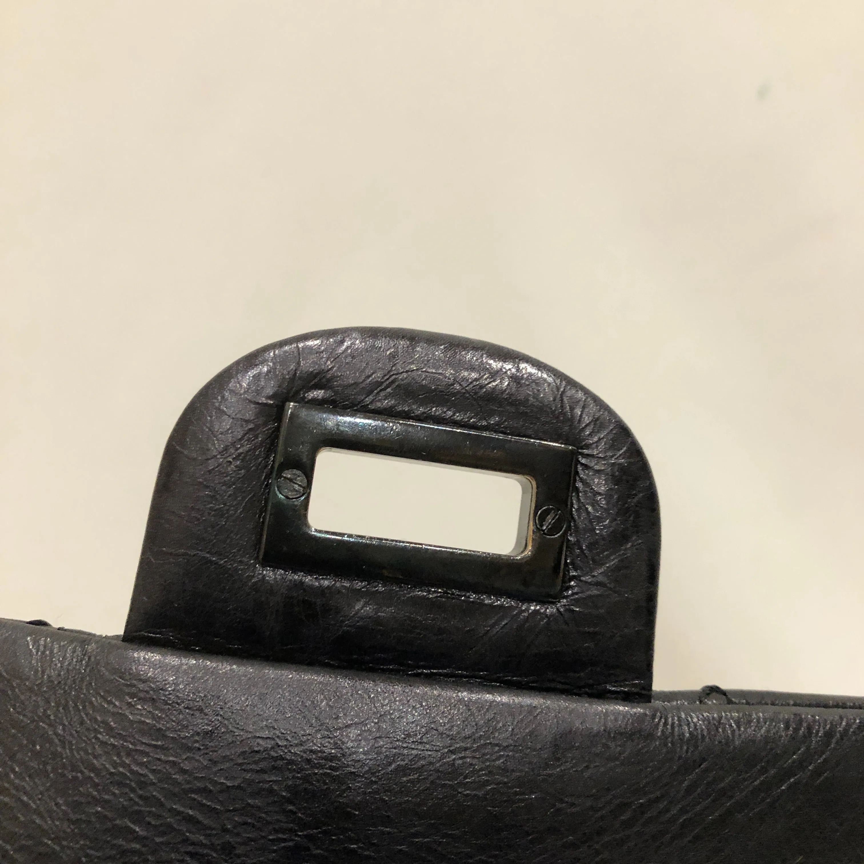 Chanel Black Calfskin 2.55 reissue Shoulder Bag Sku# 82981