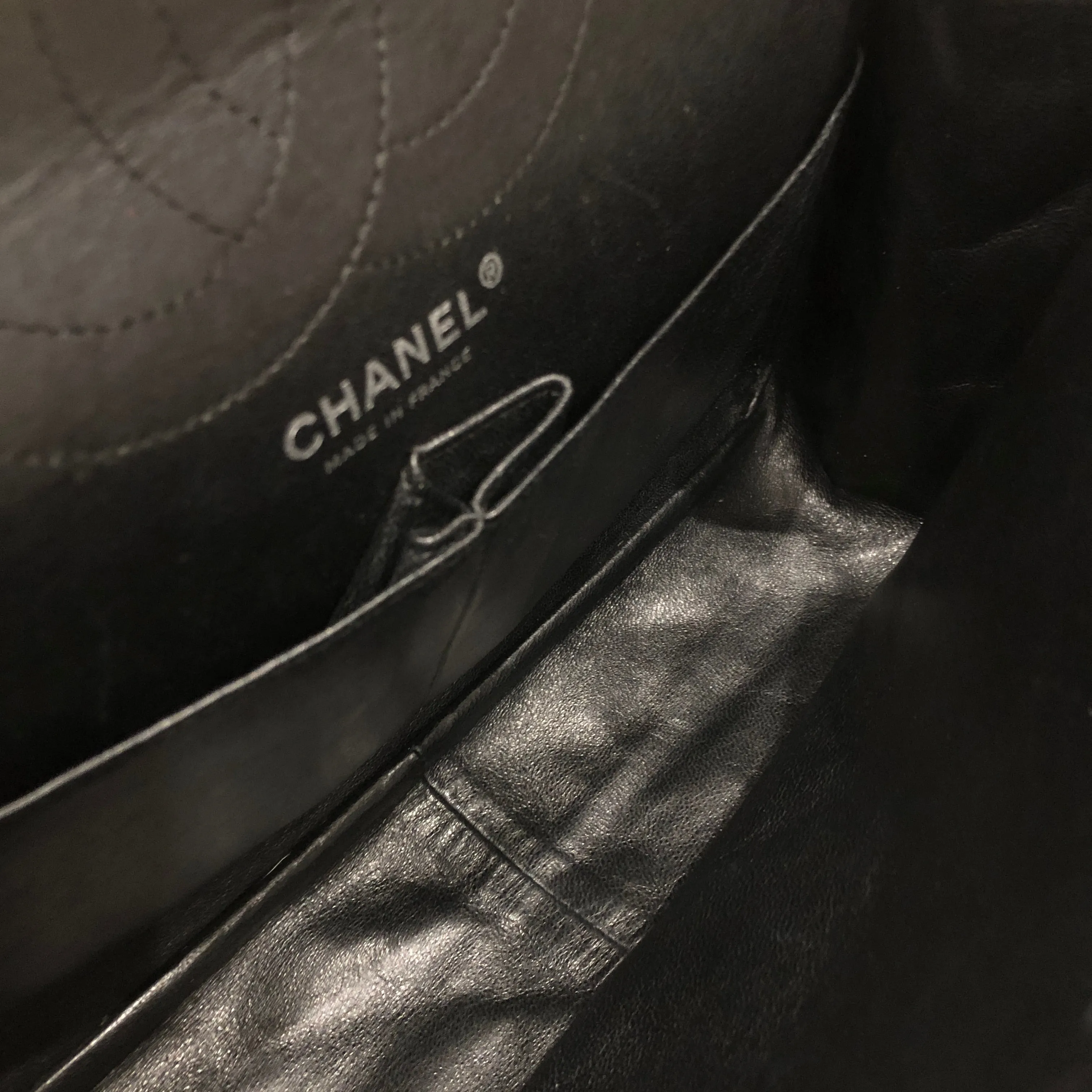 Chanel Black Calfskin 2.55 reissue Shoulder Bag Sku# 82981