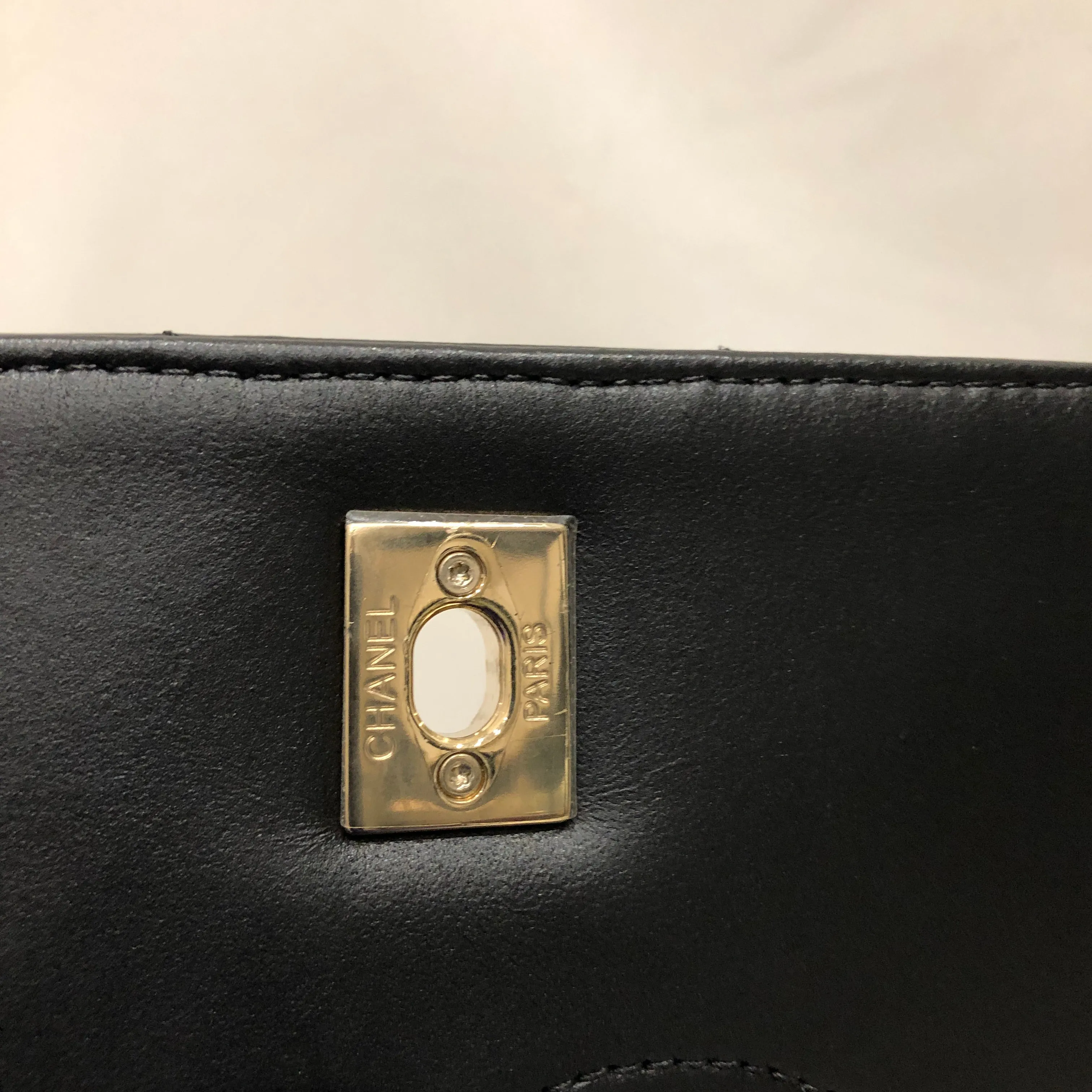 Chanel Black Leather Small Trendy CC Flap Shoulder Bag Sku# 83282