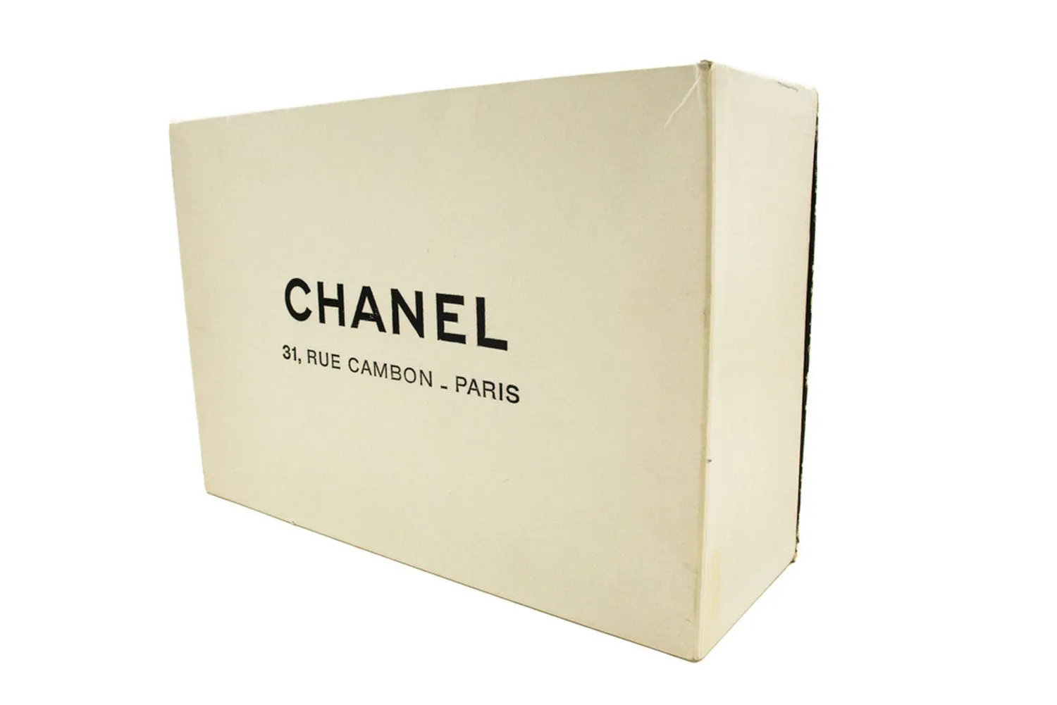 CHANEL Classic Double Flap 10" Chain Shoulder Bag Black Lambskin n89