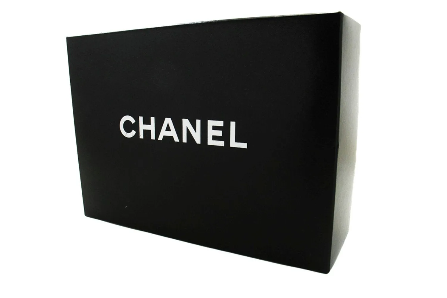 CHANEL Classic Double Flap 9" Chain Shoulder Bag Black Lambskin n86